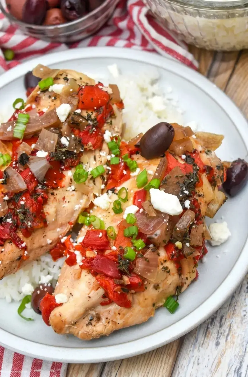 Slow Cooker Greek Chicken