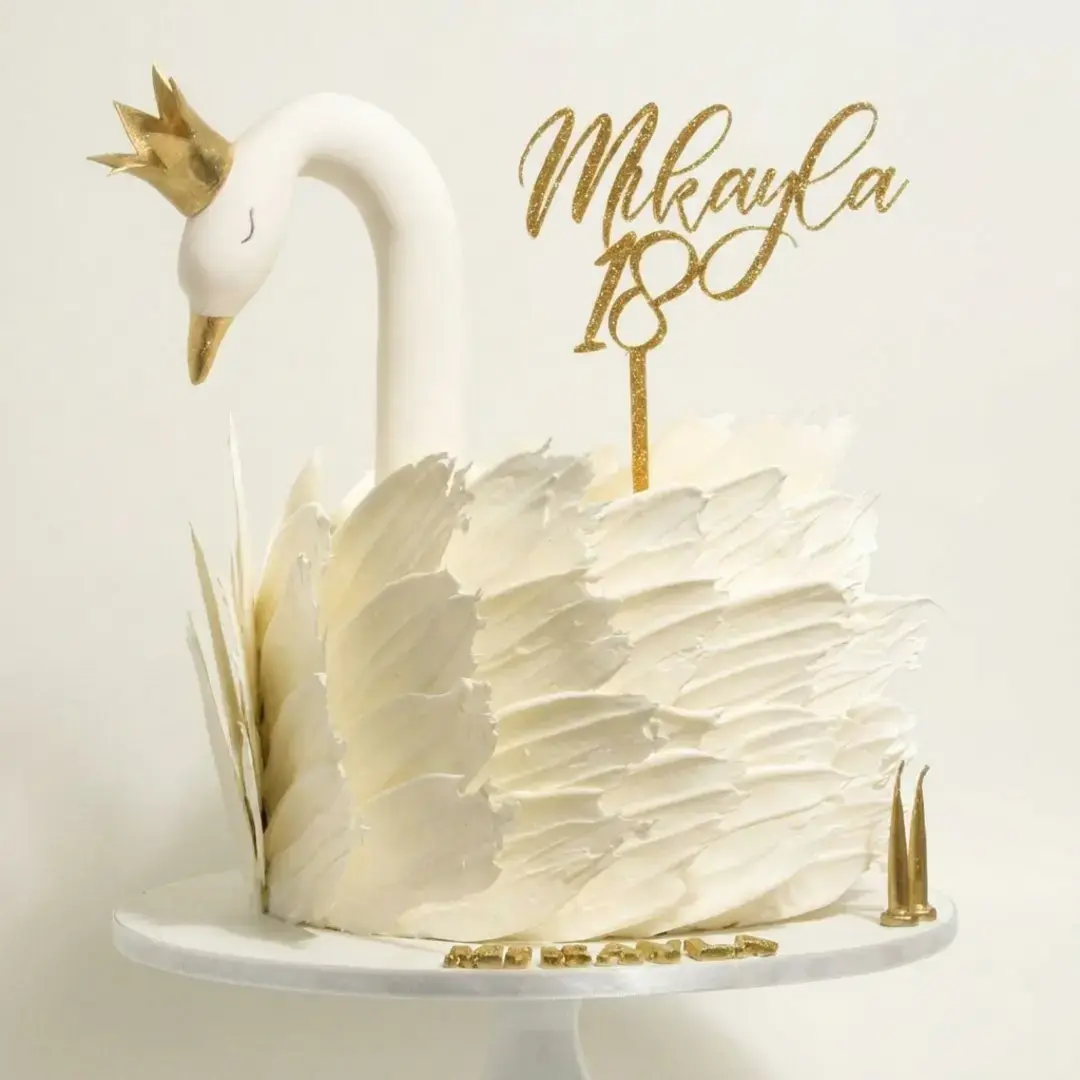 White Swan Cake