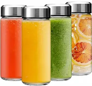 Amazon Olivego 12Oz Juice Bottles 4 Pack Wide