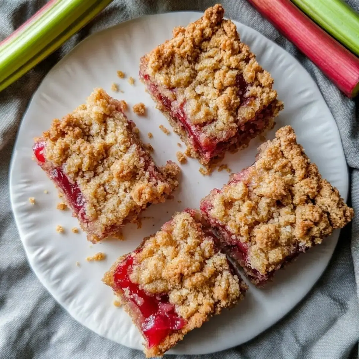 Step‑by‑Step Instructions for Amish Oatmeal Rhubarb Bars with Crumb Topping