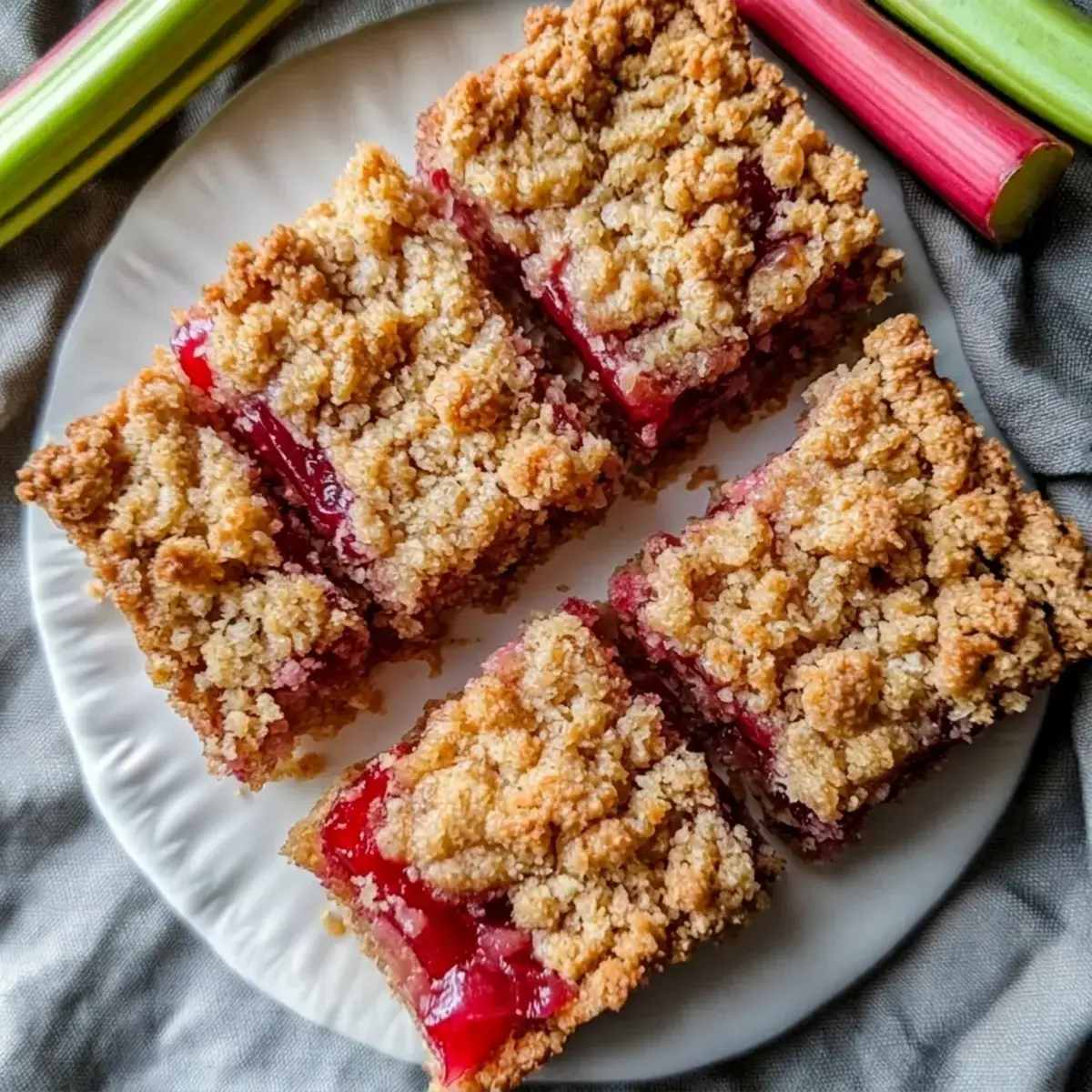 Amish Oatmeal Rhubarb Bars With Crumb Topping for Spring Dessert 4 Step‑by‑Step Instructions for Amish Oatmeal Rhubarb Bars with Crumb Topping