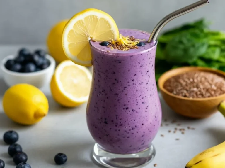 Anti Inflammatory Lemon Blueberry Smoothie
