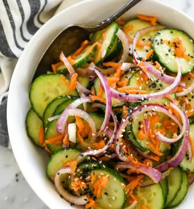 Asian Cucumber Salad (Paleo, Whole30 + Keto)