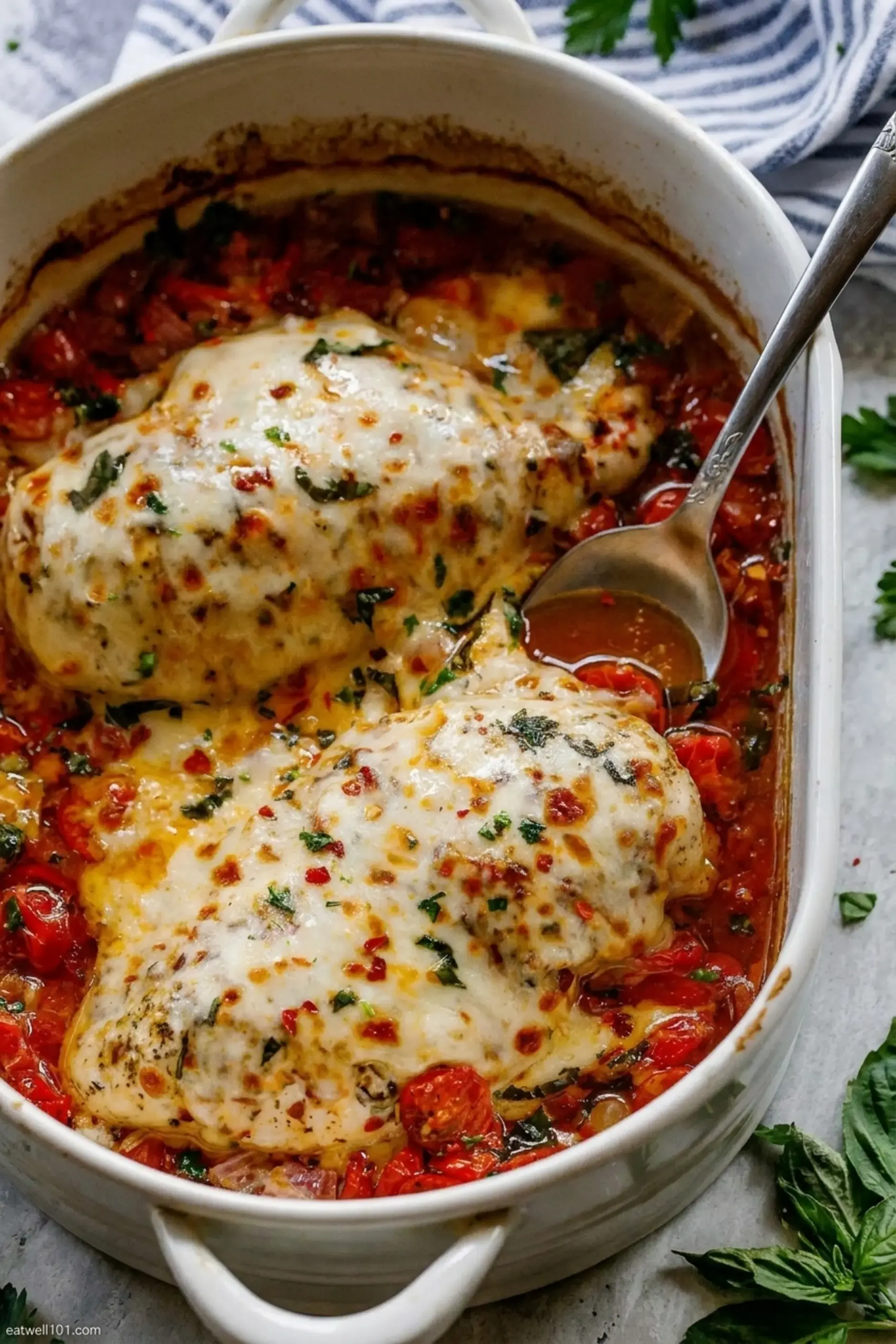 Baked Chicken Breasts Recipe With Tomato Mozzarella Juicy and Ready in 30 Minutes 4 Directions