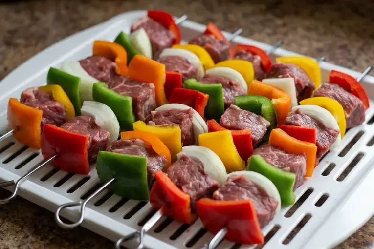 Steak Kebabs on the Grill