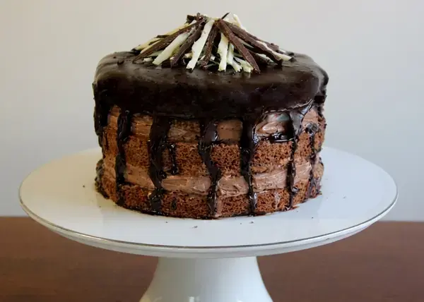 Birthday Cakes For Adults: 14 Sophisticated Ideas for Grown-Up Celebrations 2 Decadent Chocolate Mud Cake with Choc-Swirled Cream