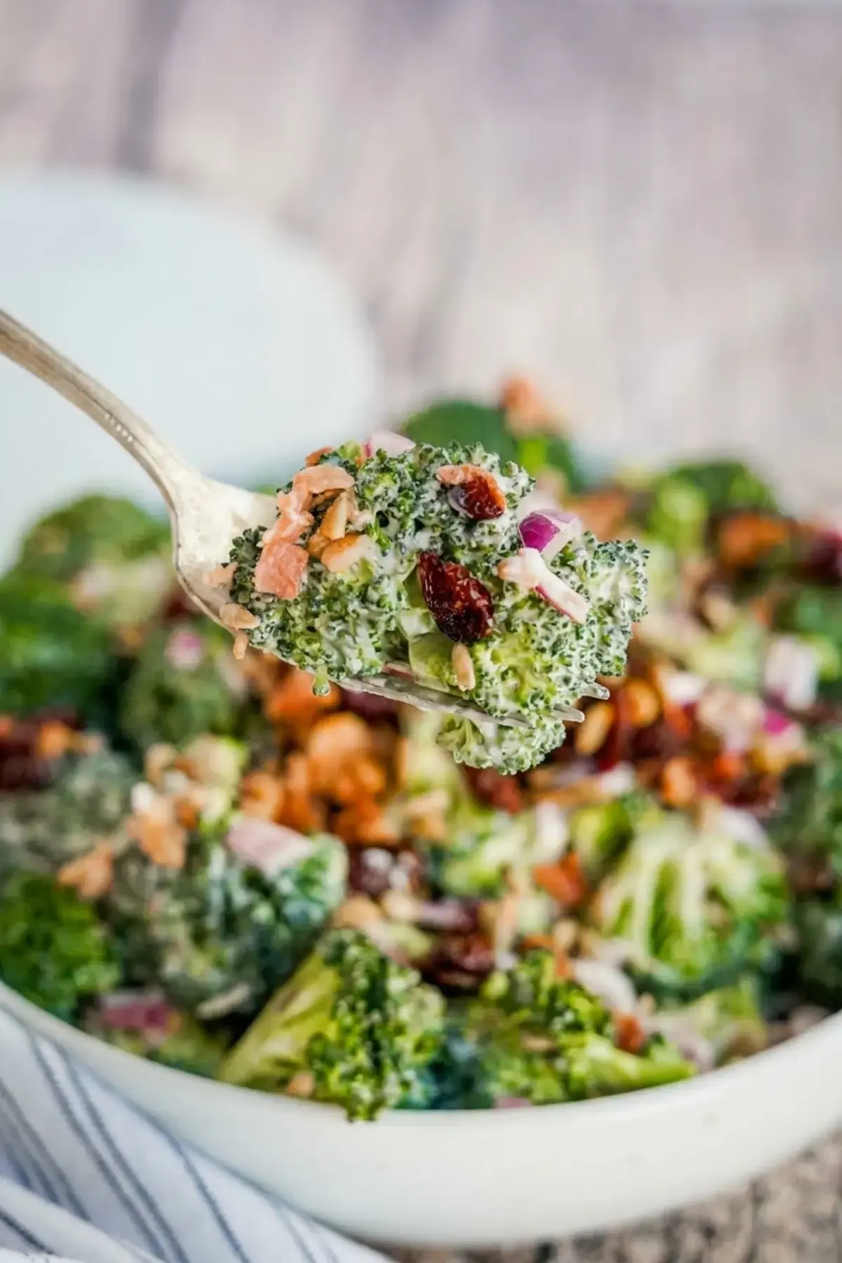 Broccoli Salad for Thanksgiving Side Dish with Bacon and Sweet Dressing 18 How to Serve