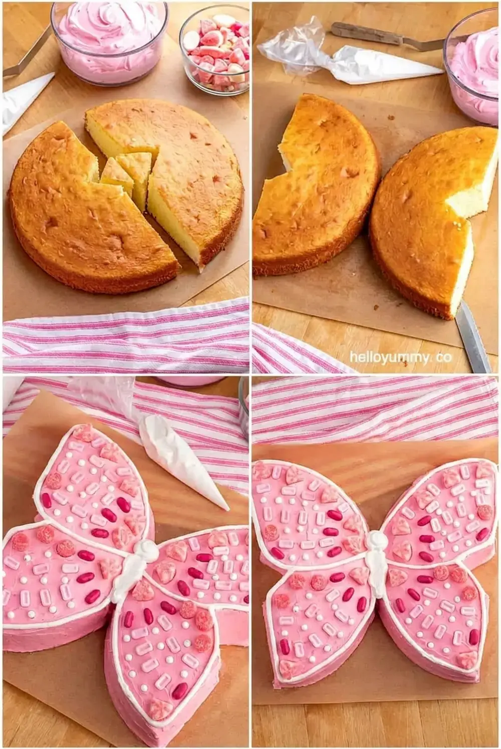How to make a butterfly cake