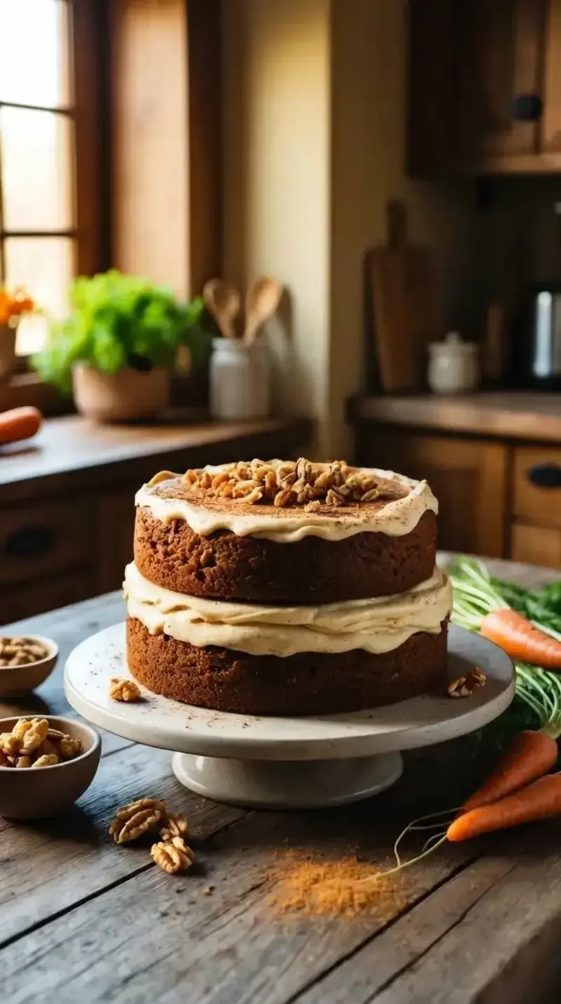 Cake Ideas: Simple Recipes and Decorating Tips for Beginners 11 Carrot and Walnut Cake