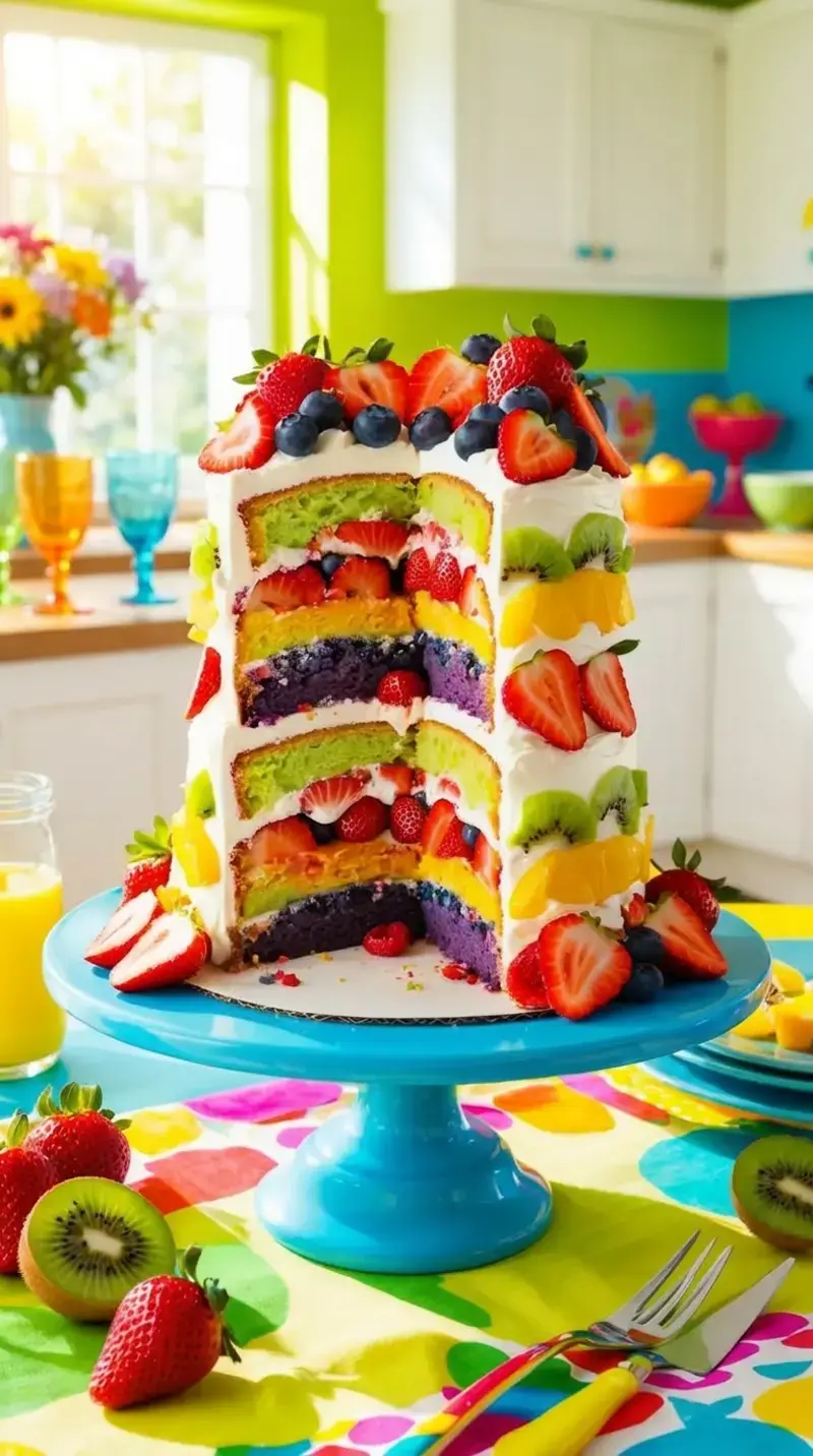 Cake Ideas: Simple Recipes and Decorating Tips for Beginners 18 Fun Fruity Cake
