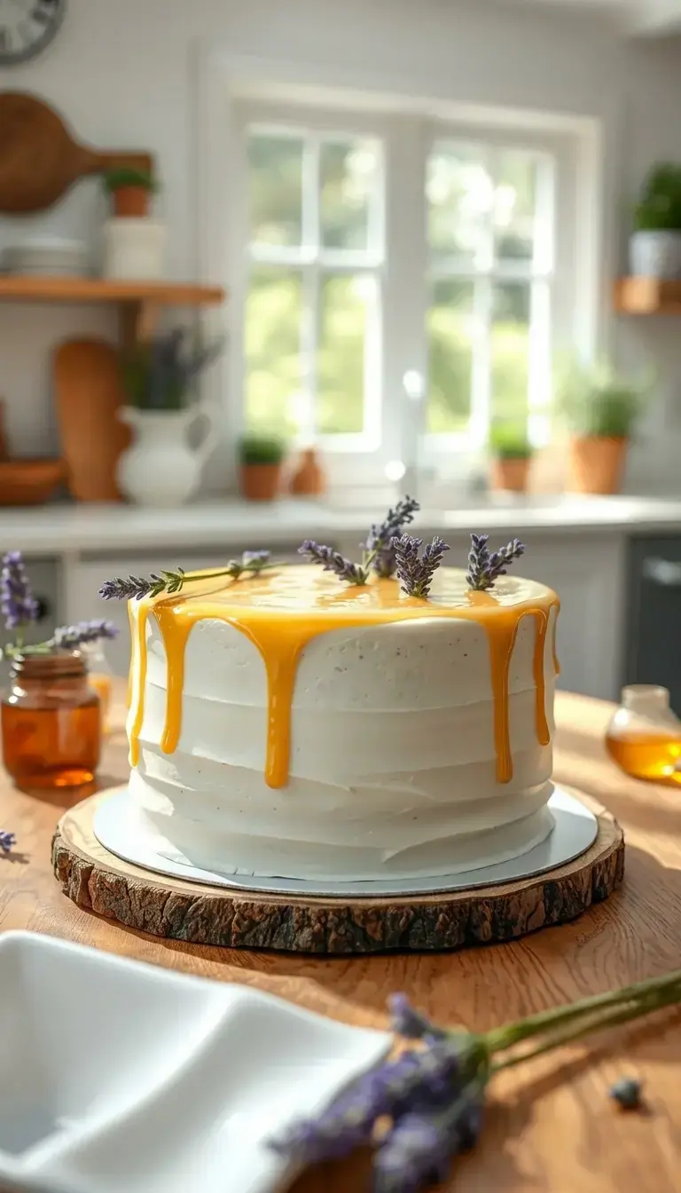 Cake Ideas: Simple Recipes and Decorating Tips for Beginners 16 Lavender Honey Cake