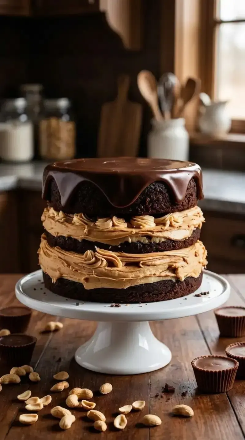 Cake Ideas: Simple Recipes and Decorating Tips for Beginners 7 Peanut Butter Cup Cake