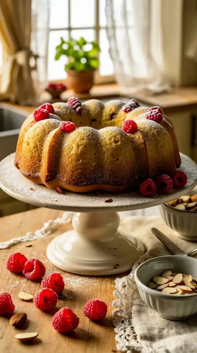 Cake Ideas: Simple Recipes and Decorating Tips for Beginners 9 Raspberry Almond Bundt Cake