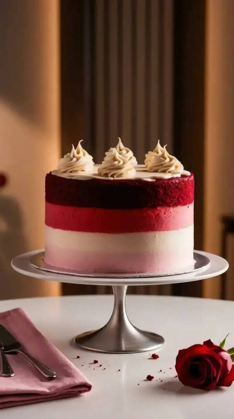 Cake Ideas: Simple Recipes and Decorating Tips for Beginners 4 Red Velvet Ombre Cake