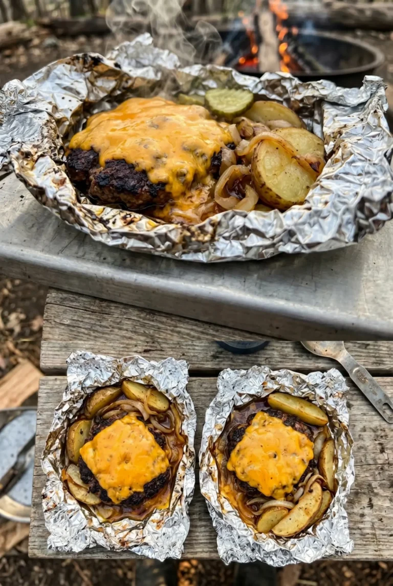 Campfire Cheeseburger Hobo Packets for Easy Campfire Dinners 4 Campfire Cheeseburger Hobo Packets