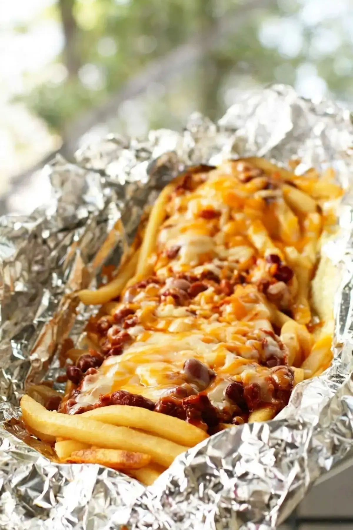 Campfire Chili Cheese Fries Tin Foil Dinner for Easy Camping Meals 10 Preventing Soggy Fries