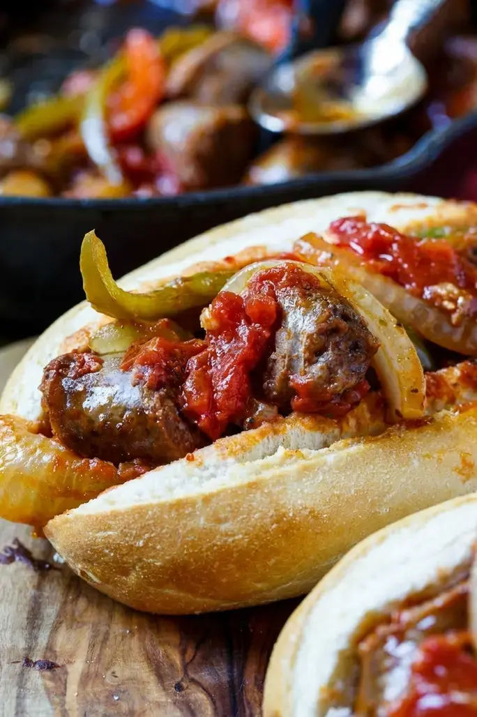 Spicy Sausage and Peppers