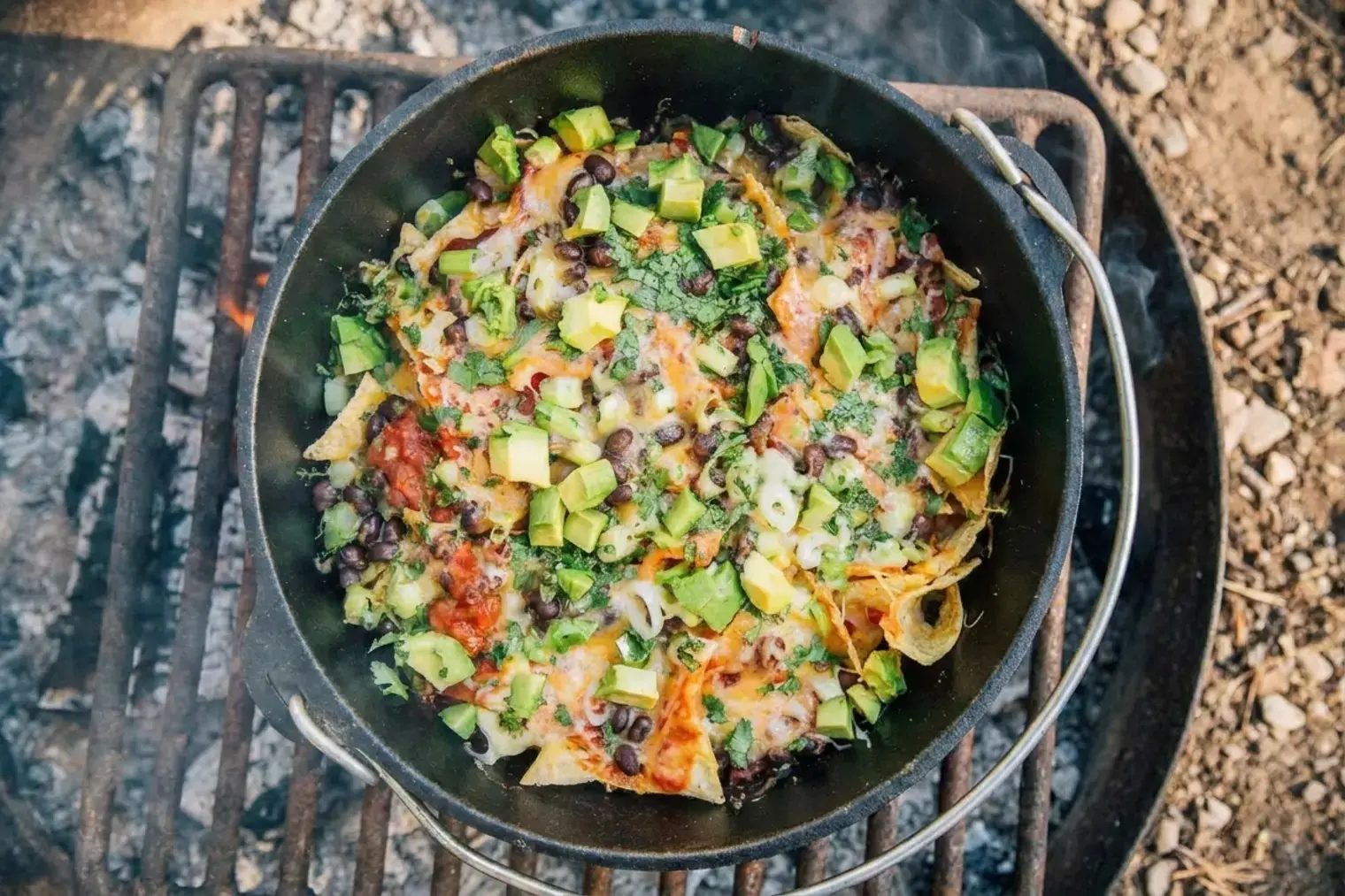 The Easiest Campfire Nachos