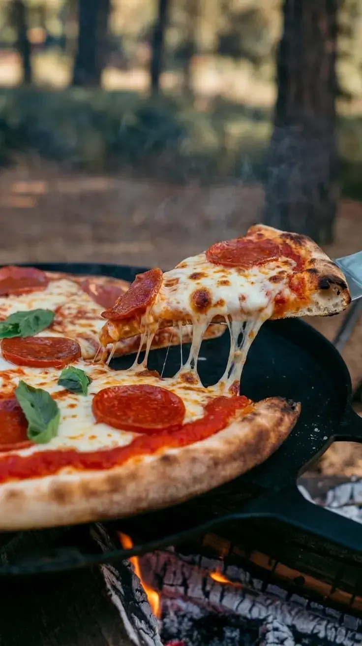 8. Campfire Flatbread Pizza