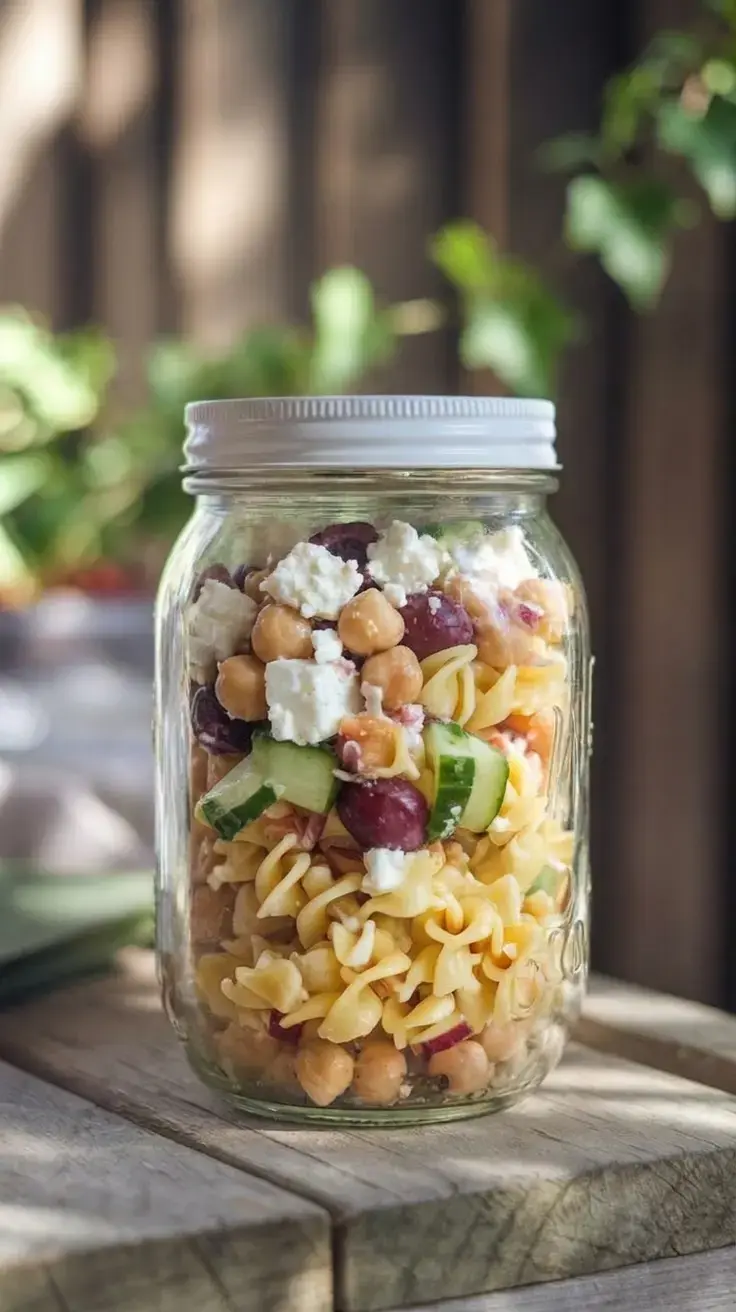 15. Pasta Salad with Chickpeas & Feta