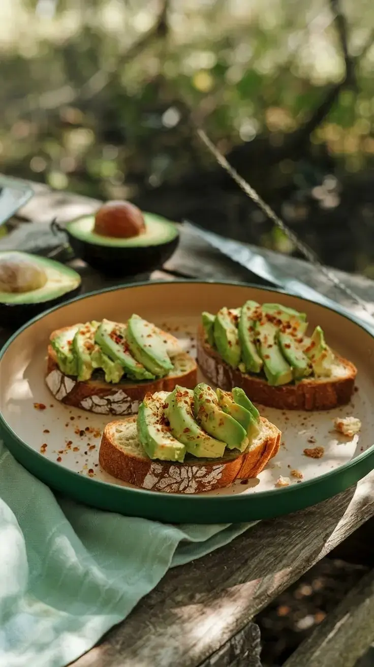 20 Easy Camping Meals Without Campfire for No Cook Trips 2 2. Avocado Toast (Yes, Even Camping)