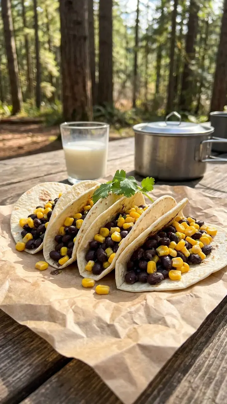 7. Black Bean & Corn Tacos