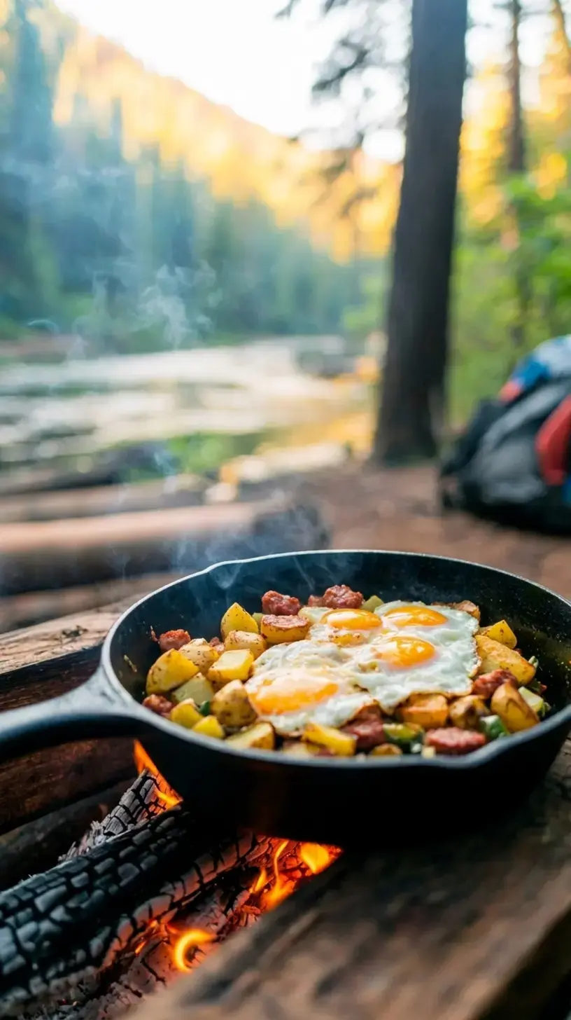 Camping Recipes For Effortless Campfire Cooking for Easy Group Meals 1 One-Pan Mountain Man Breakfast