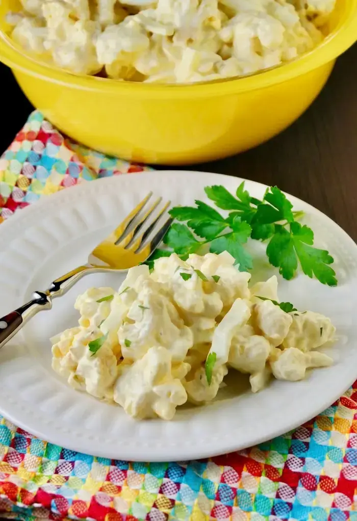 Low Carb Potato Salad - Mock Version With Cauliflower