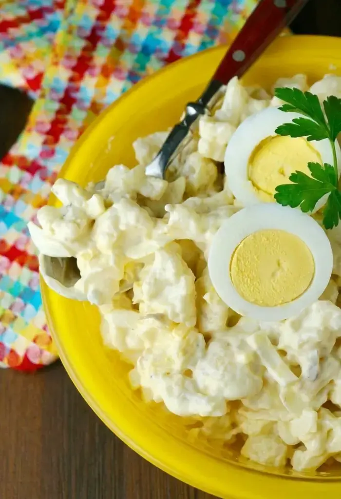 Low Carb Potato Salad - Mock Version With Cauliflower