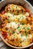 How To Make Cheesy Baked Chicken breast and Peppers