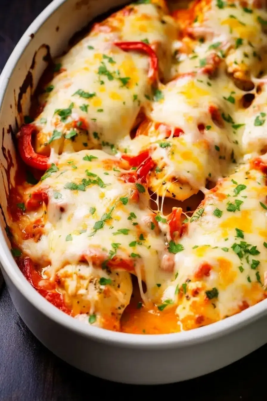Why You'll Love This Cheesy Baked Chicken breast and Peppers