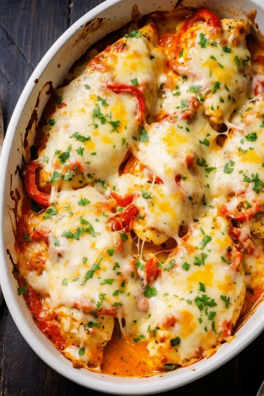 Why You'll Love This Cheesy Baked Chicken breast and Peppers