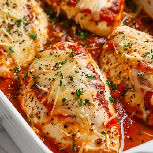 Cheesy Marinara Chicken Bake for an Easy One Dish Dinner 2 Cheesy Marinara Chicken Bake