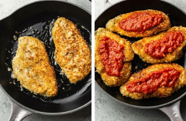 Chicken Parmesan Recipe for a Crispy, Cheesy Classic Dinner 13 How to make Chicken Parmesan