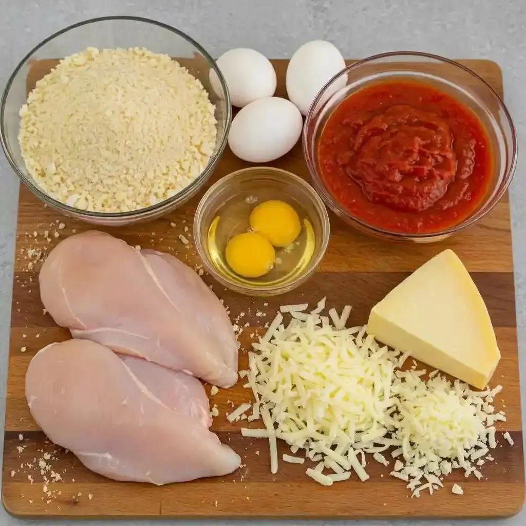 Ingredients for Making Chicken Parmesan in 30 Minutes