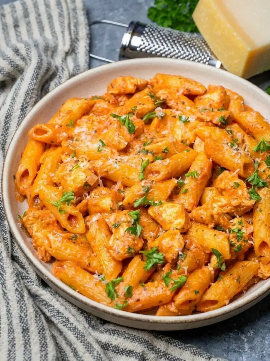 What goes into chicken parm pasta