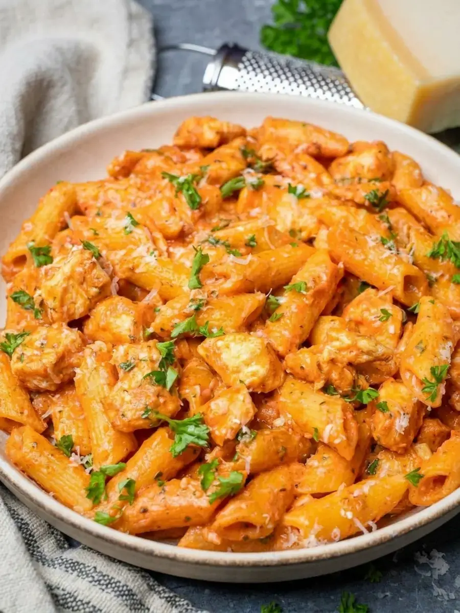 What goes into chicken parm pasta