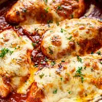 Chicken Pasta In Creamy White Wine Parmesan Cheese