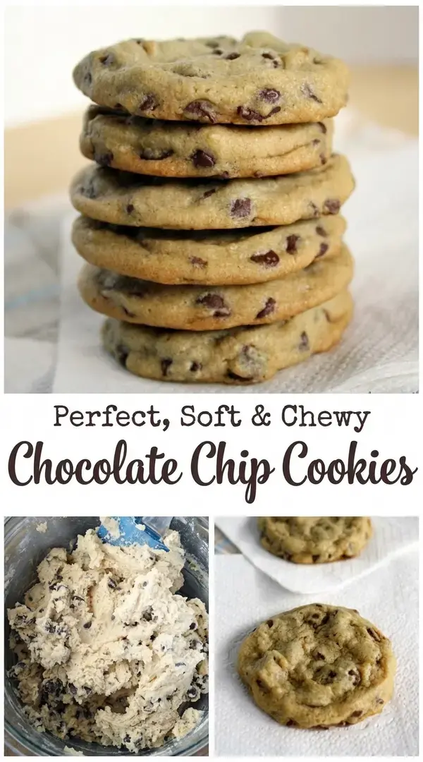 Perfect, Soft and Chewy Chocolate Chip Cookies