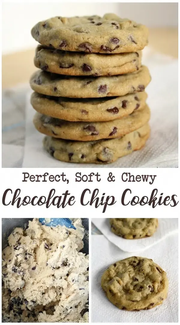 Perfect, Soft and Chewy Chocolate Chip Cookies
