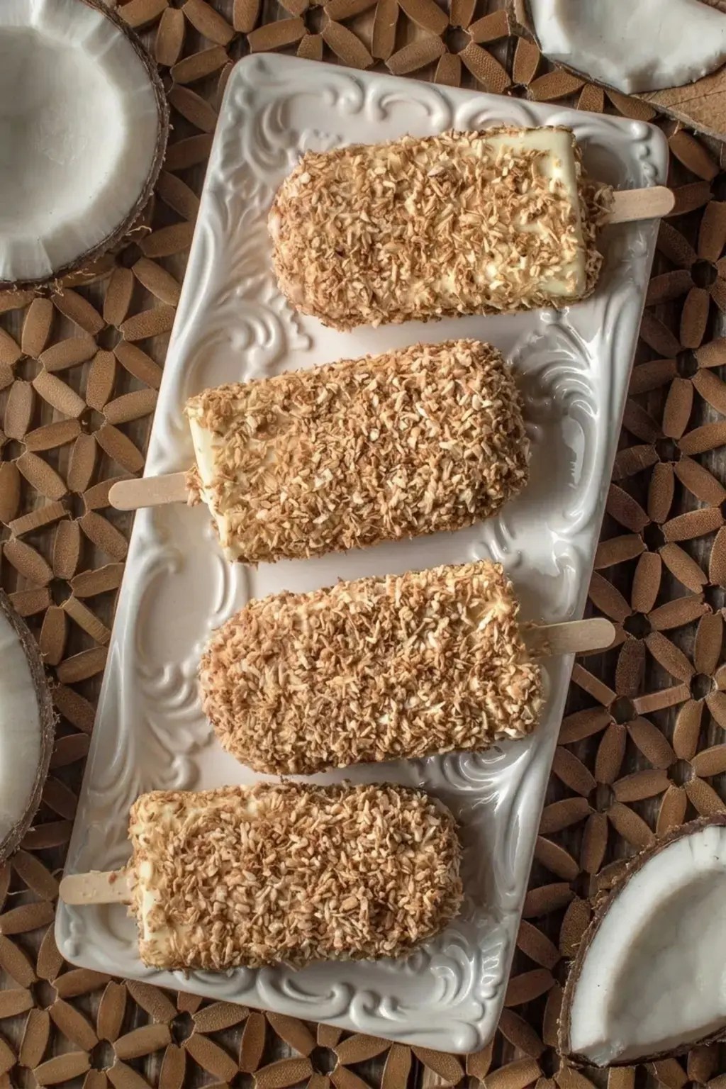 A bit about making the creamy coconut popsicle filling