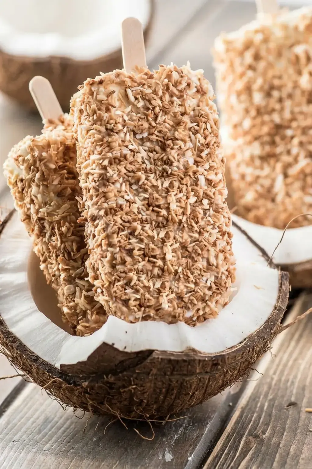 Get your summer snack on with these low carb coconut popsicle bars!