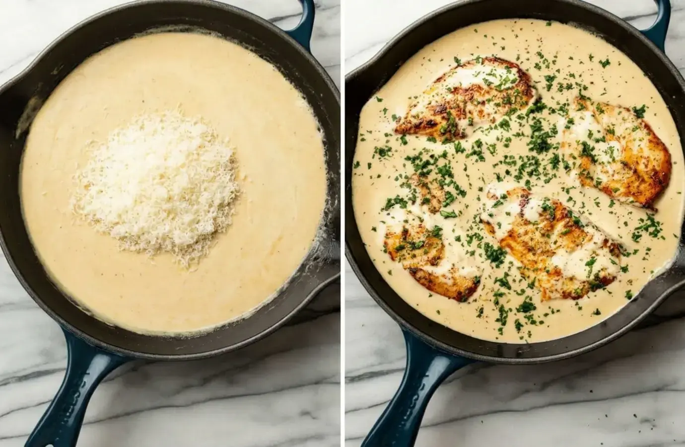 How to make creamy garlic parmesan chicken