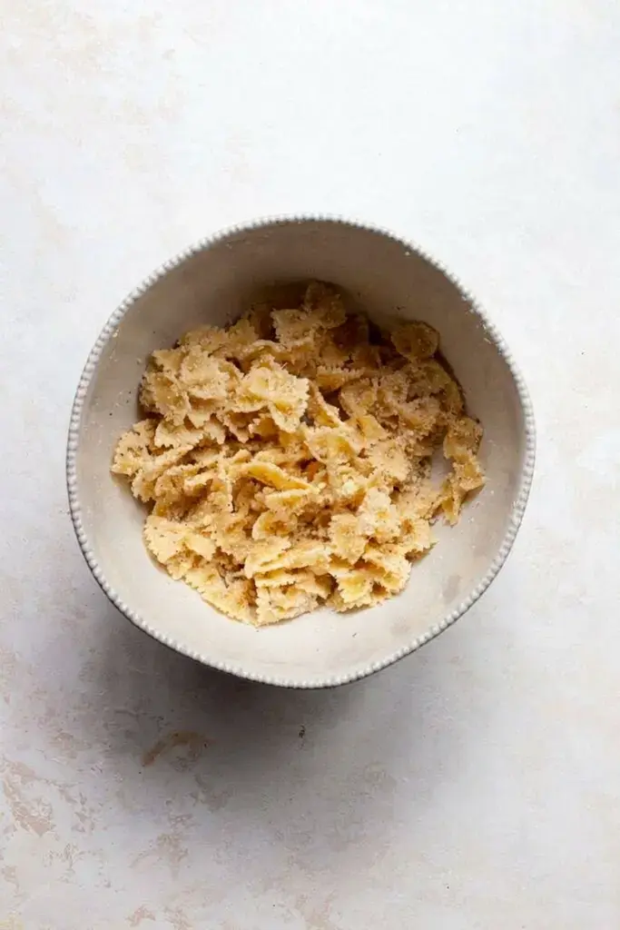 Step-by-step how to make pasta chips in the air fryer