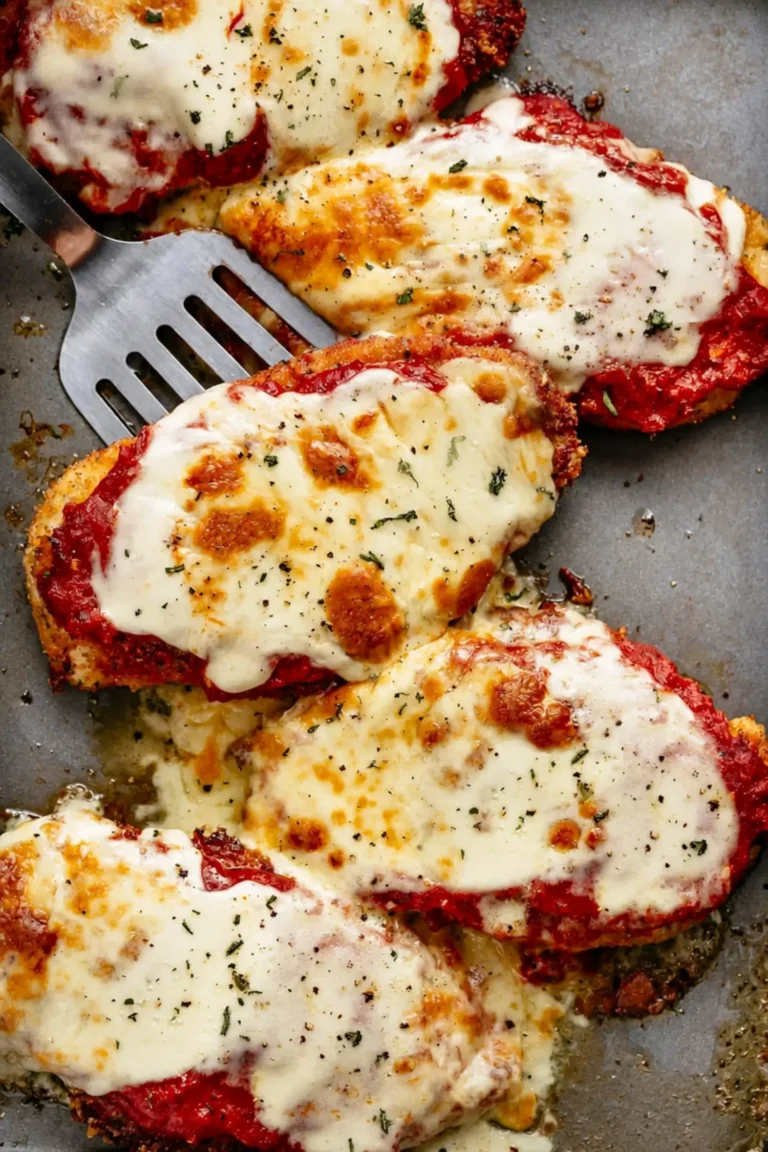 Crispy Chicken Parmesan with Homemade Tomato Sauce 6 Crispy Chicken Parmesan