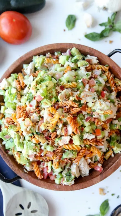 Crispy Pasta Protein Salad