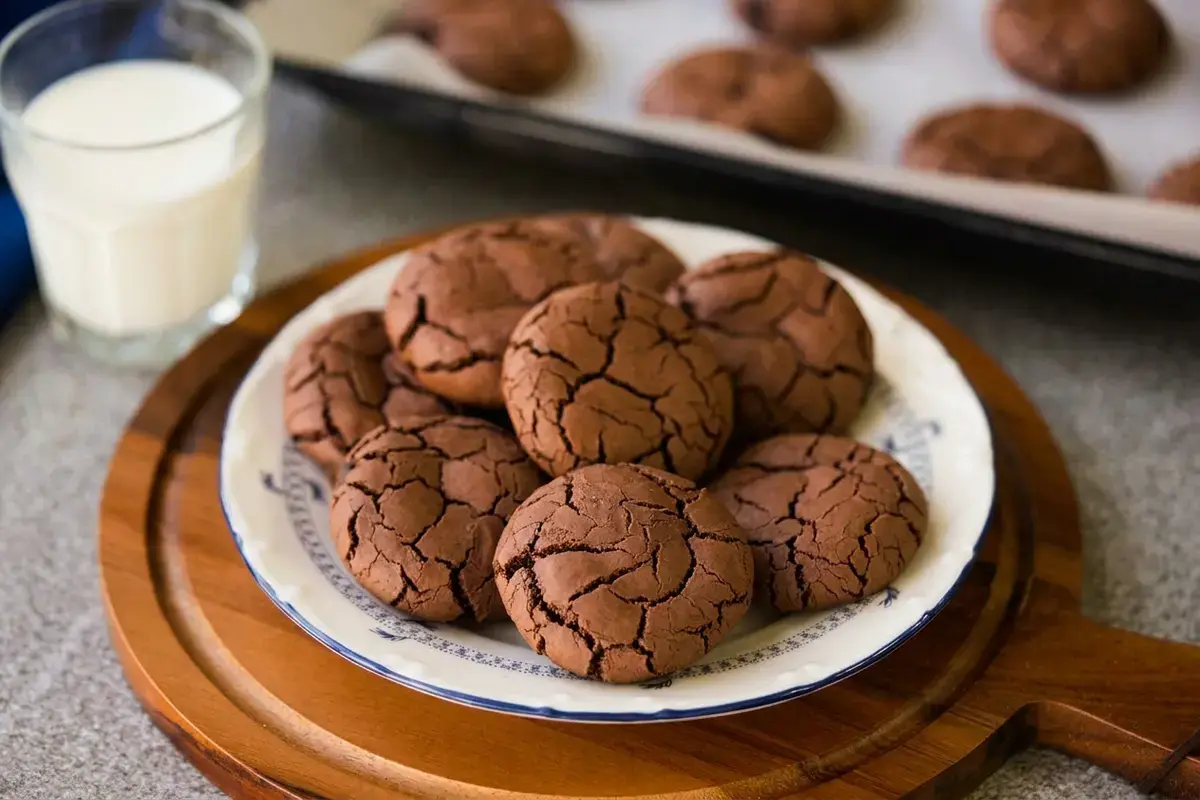 Damak Catlatan Browni Kurabiye: Turkish Chocolate Brownie Cookies 45 Damak Çatlatan Browni Kurabiye Tarifi Fotoğraflı Yapılışı