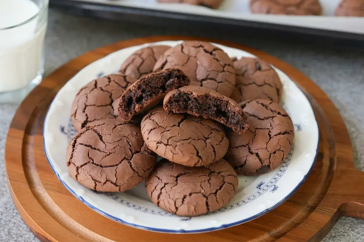 Damak Catlatan Browni Kurabiye: Turkish Chocolate Brownie Cookies 49 Damak Çatlatan Browni Kurabiye Tarifi Fotoğraflı Yapılışı