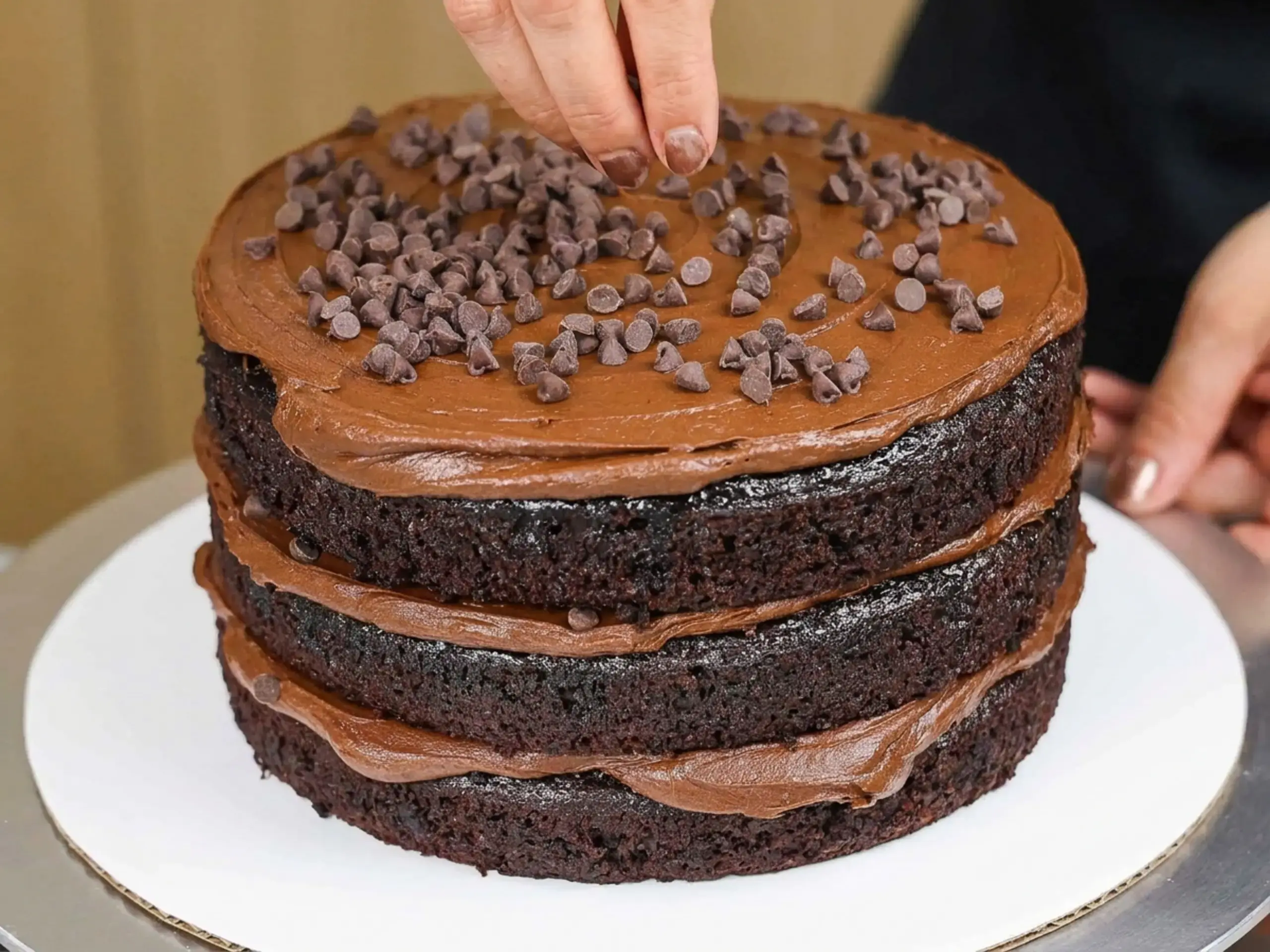 Step 4: Soak and Stack the Cake Layers