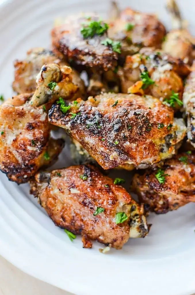 Easy Chicken Dinner Recipes for Busy Weeknights 3 Garlic Parmesan Chicken Wings from The Salty Pot